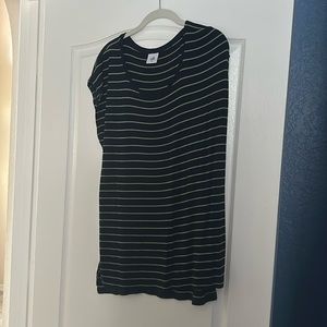 Navy and green, striped cabi, tank top, size medium